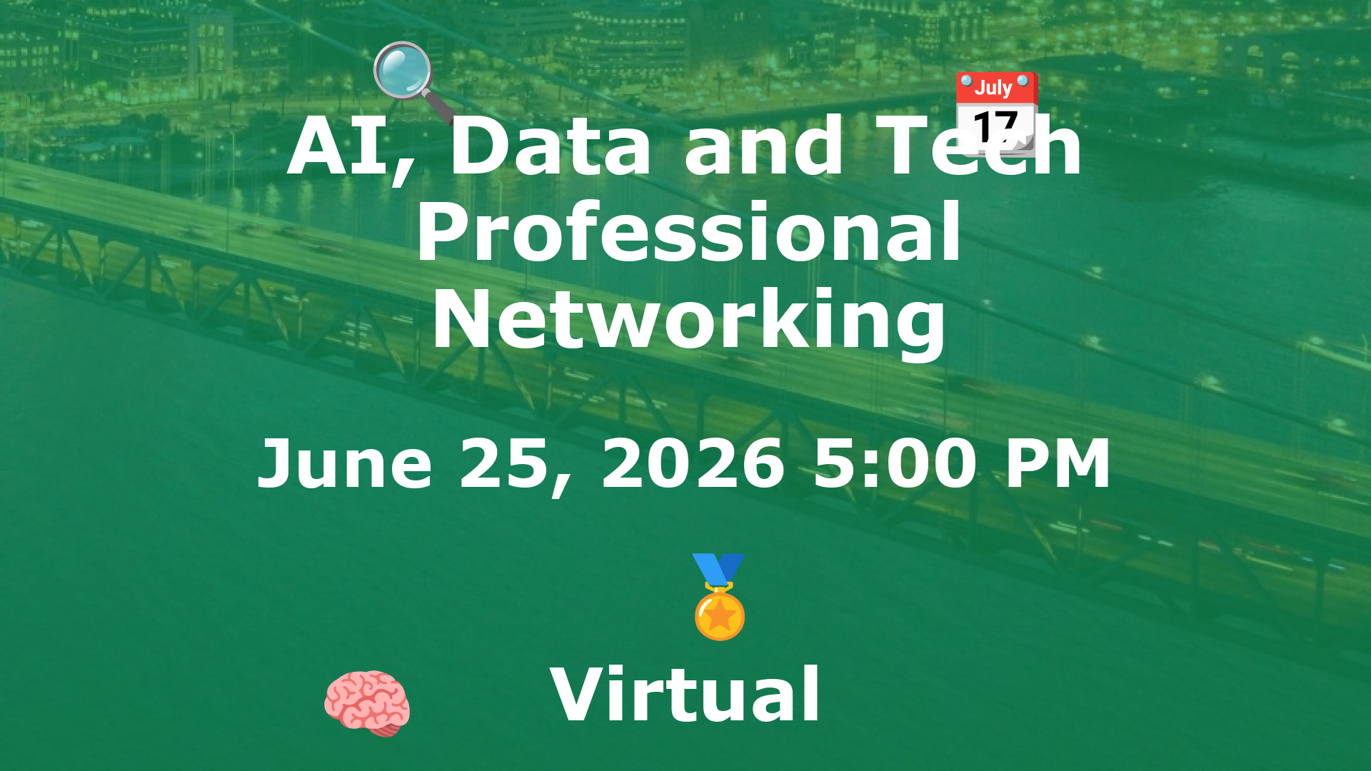 AI, Data and Tech Professional Networking event image